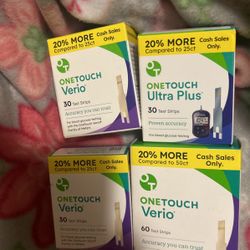 One touch Verio Test Strips 