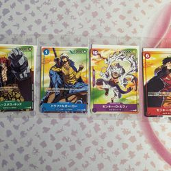 One Piece Anime Japanese Exclusive Promo Set TCG CCG Cards