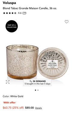 Voluspa Candle- blond tabac