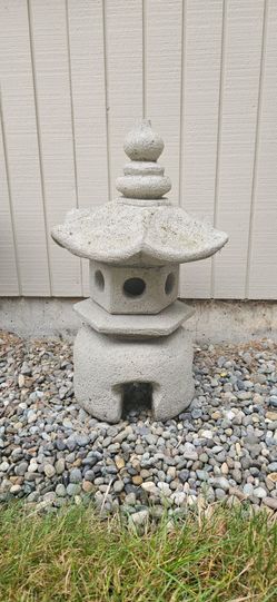 Japanese Stone Pagoda Garden Lantern