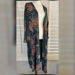 💙LULAROE • “Sarah” Maxi Cardigan (XL/fits 14-18)