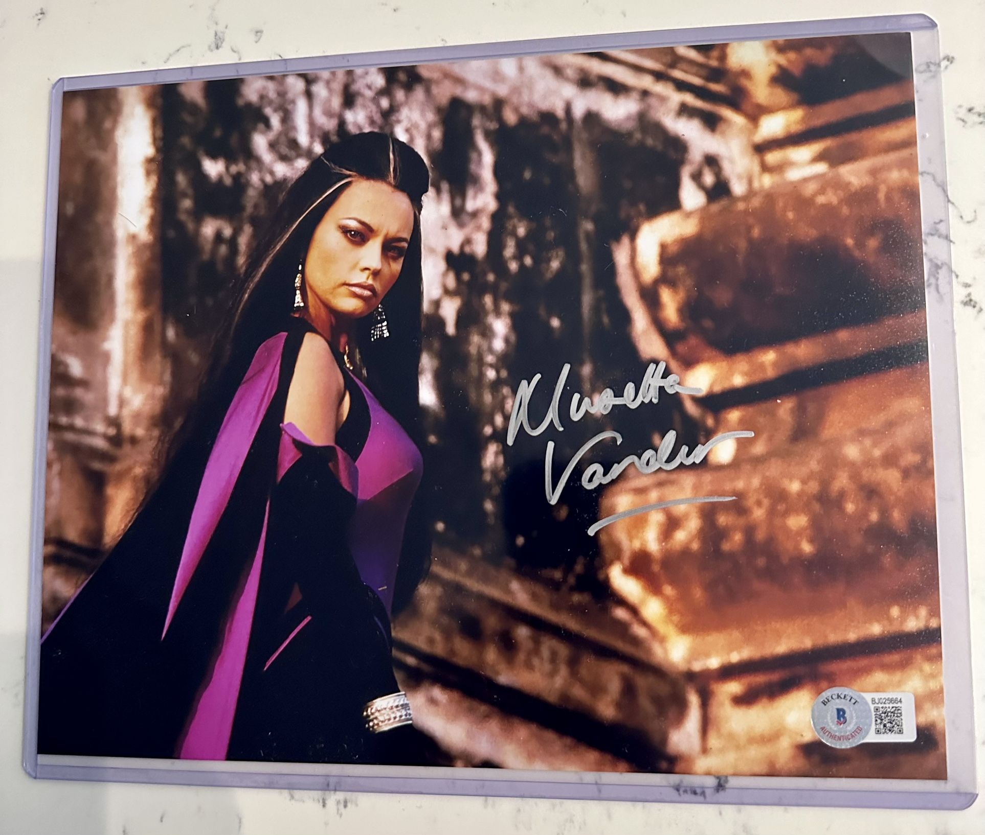 Musetta Vander Signed 8x10 (Mortal Kombat) Sindel photo TS Quint Beckett Authenticated