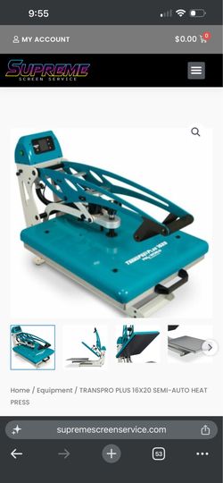 TRANSPRO Plus Semi-Auto Heat Press, 16x20 in.