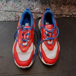 Puma RS-Fast RWB Red White Blue Lifestyle Sneaker Shoe 388343 01 Men's Size 9