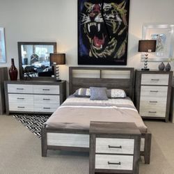 Brand New! 5-PC Rhett Queen bedroom set 