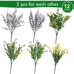24  Artificial Flowers Outdoor,