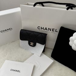 Chanel snap card case/wallet