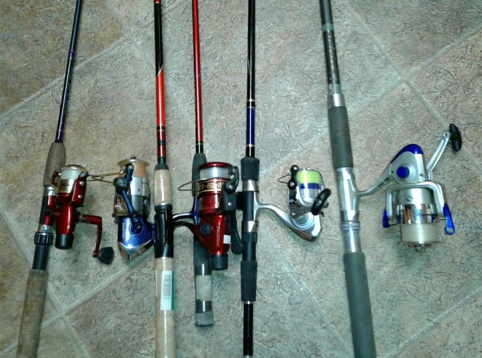 Fishing rods & pole, Shakespeare & Okuma brand . Work excellent.