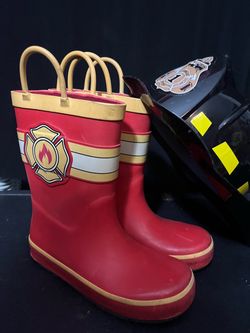 Firemen rain boots