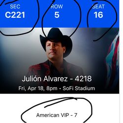 Friday JULION Álvarez tickets