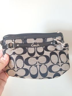 Black Coach wristlet