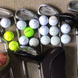 Golf Clubs & Carry Bag