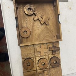 3D Tic Tax Toe Wooden Game
