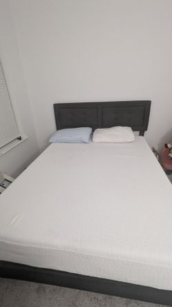 Queen Bed frame and mattress - sold individually