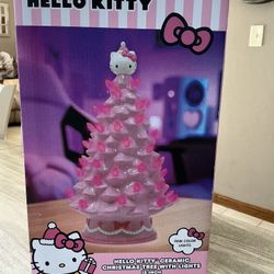 Hello Kitty Pink Light Up Christmas Tree 6”