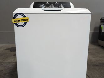 GE Appliances 4.3 cu. ft. Capacity Washer with Stainless Steel Basket, Deep Clean Cycle, Deep Rinse - White (GTW525ACWWB-D-150G)