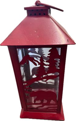 LuxenHome Christmas Candle Lantern 