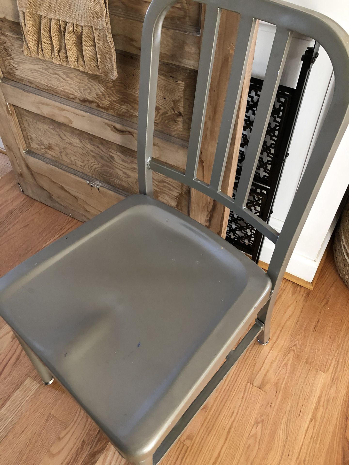 Great Metal Chair- Good For Students Virtual School