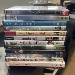 Chick Flick DVDs  $10