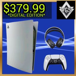 Sony PlayStation 5 PS5 Digital Edition Console Bundle Controller Pulse 3D Headset