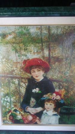 Artist Rinoir original print oil on canvas