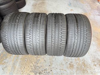 Four Tires 275/40/21 and 315/35/22 Continental Premium Contact 6 SSR Runflats like new with 90-95% alert BMW X5 Set