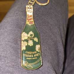 Perrier Jouet Bottle Champagne Liquor Champagne Flower Belle Epoque Key Chain