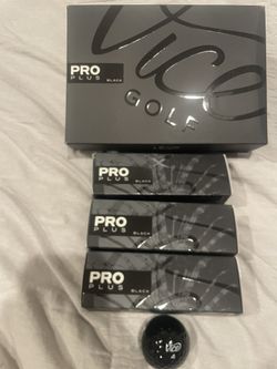 Brand New Vice Pro Golf Balls Black