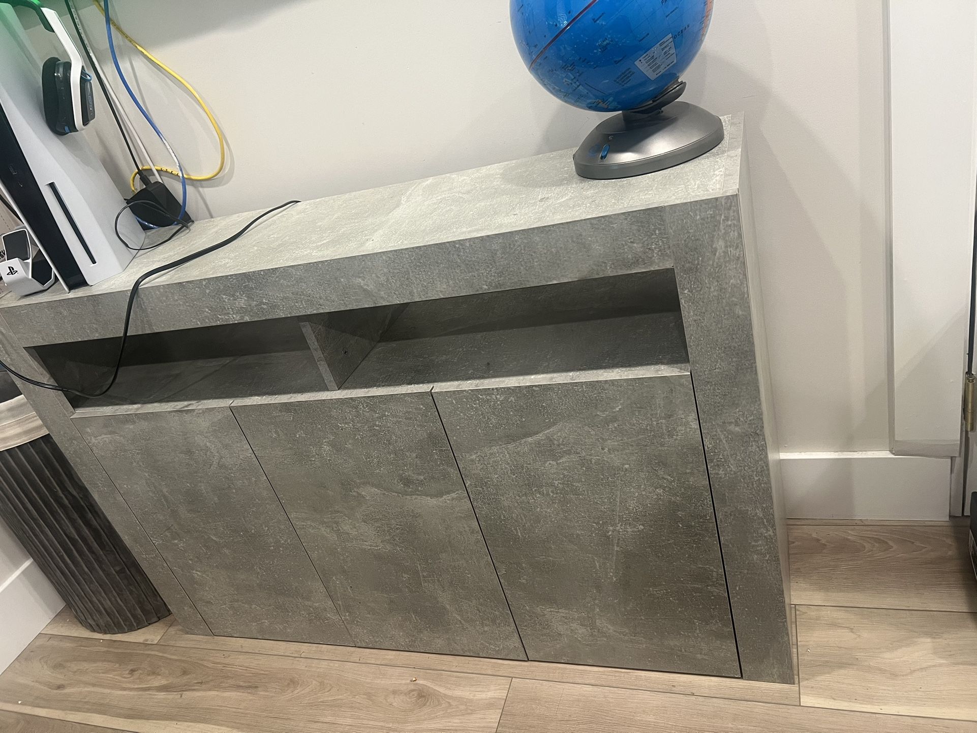 Grey Sideboard Buffet Console Table
