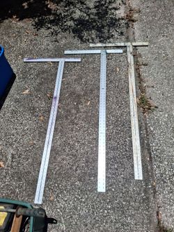 Johnson & Wal-Board Drywall Framing Squares T-Squares Contractor Tool Lot