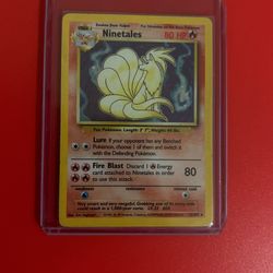 Pokemon Base Set Unlimited Ninetales 