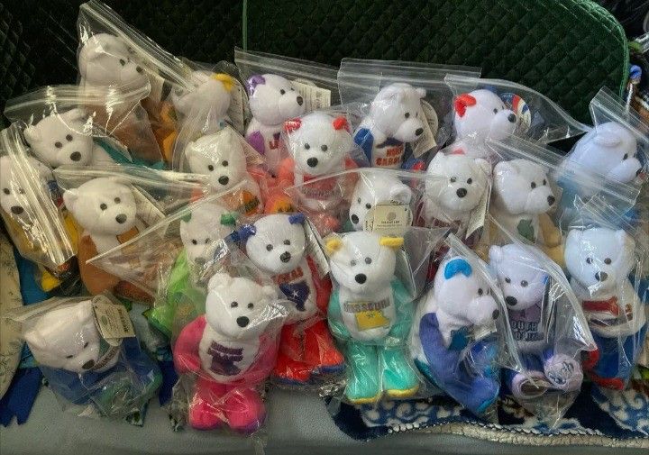 50 States Collector Bears With Quarters 26 Bears