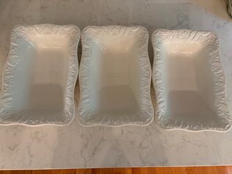 White Serving Dishes