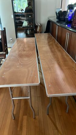Commercial Plywood Seminar/Training Tables (6ft & 8ft) — Used once, Rental-Grade