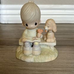 Precious Moments Porcelain Figurine “ Loving Is Sharing”