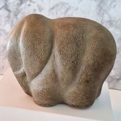 MCM ALVA MUSEUM STONE ELEPHANT SIGNED REPLICA