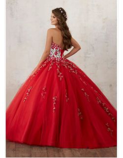 morilee embroidered beaded Ball Gown
