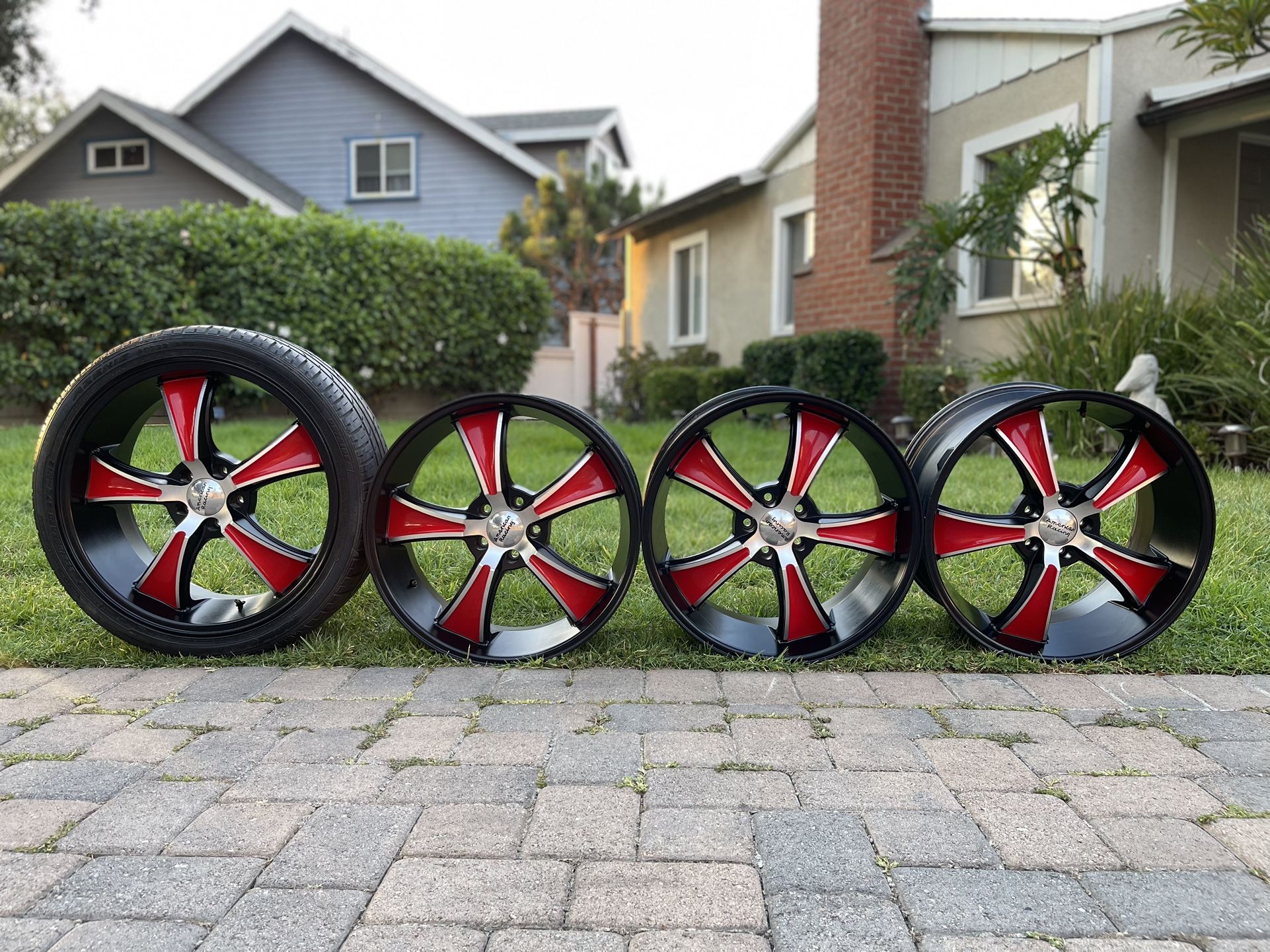 5cm Rims Staggered 20” rims 5 lug nut rims / rines de 5 birlos (5x114.3) for ...