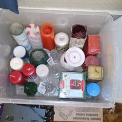Box Full Of Candles. 