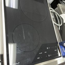 Wolf Electric Cooktop 15’wide Induction 2 Burners Brand New 