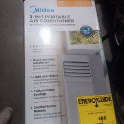 Midea 3 In 1 Portable Air Conditioner With Remote