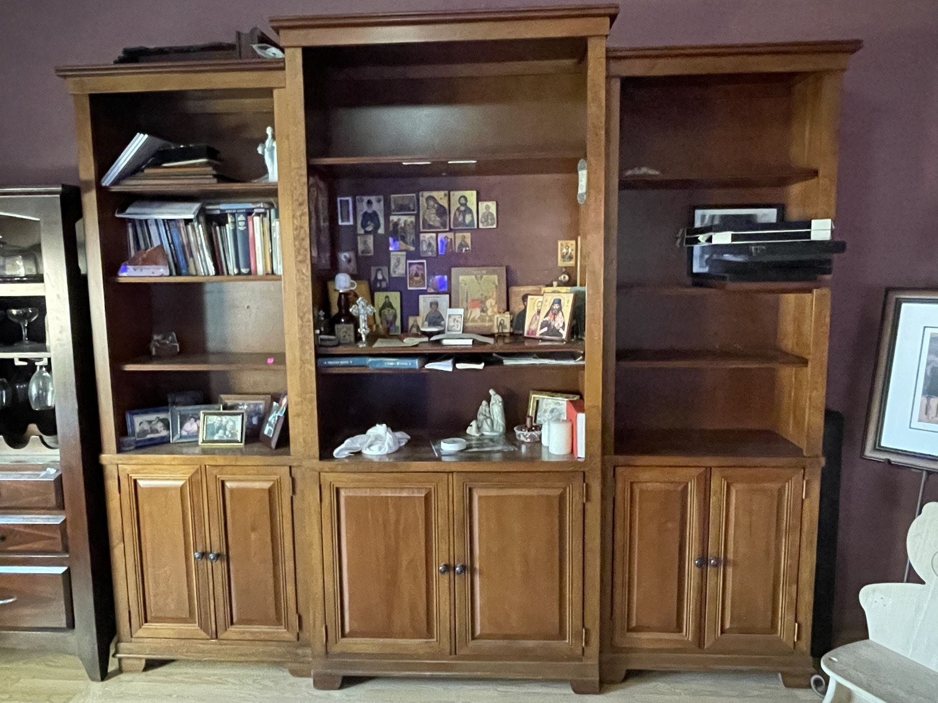 Stanley Furniture Co. 3-piece bookcase Credenza