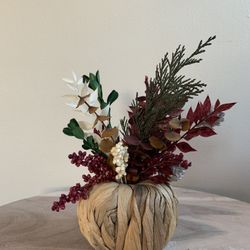Dried Flower Christmas Arrangement