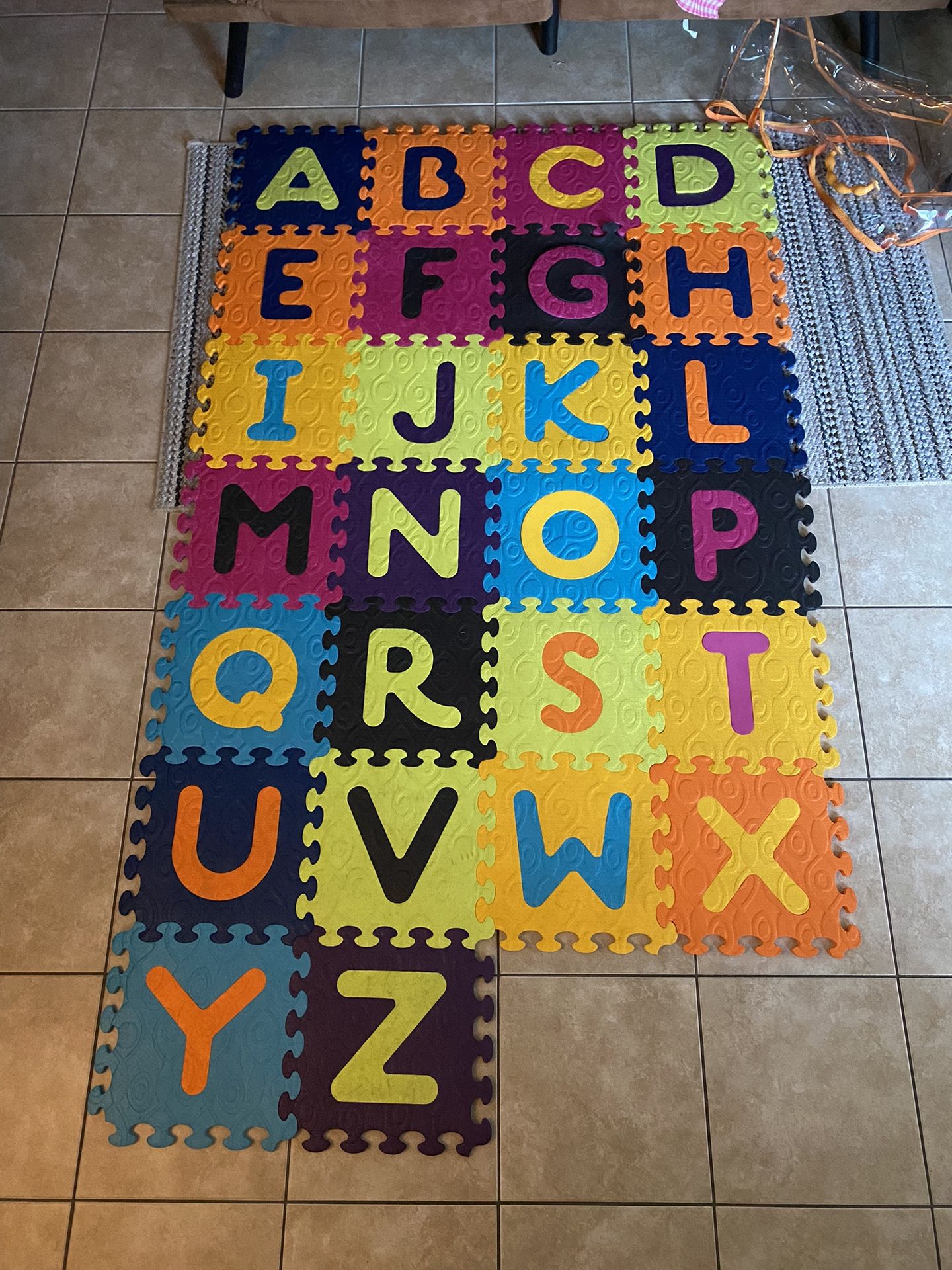 Colorful ABC Foam Tile Mat