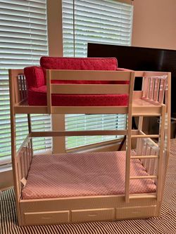 Our generation bunk bed + American girl couch