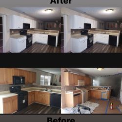 Kitchen Cabinet And  Countertop Refinishing 