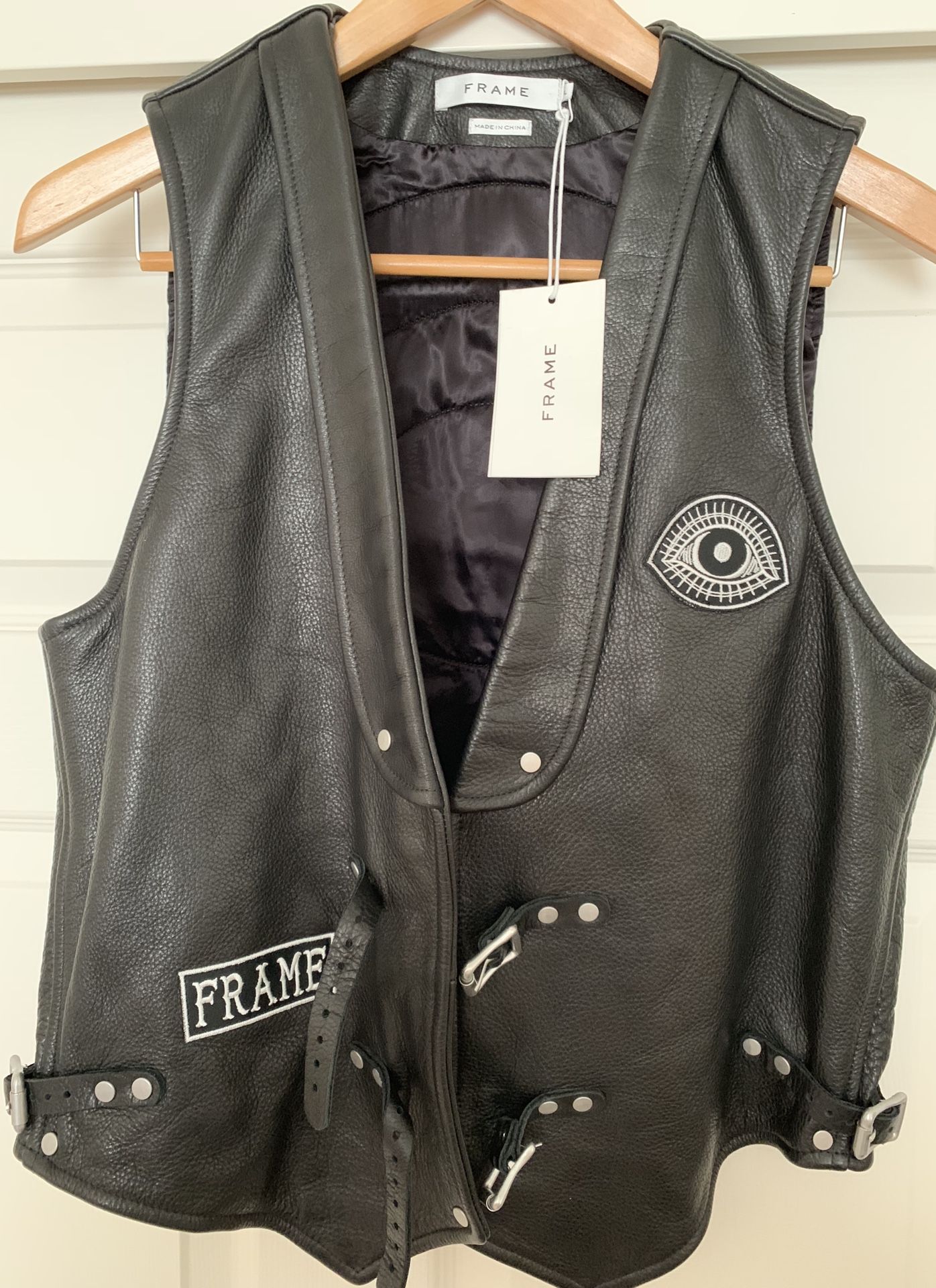 Brand new Leather biker vest