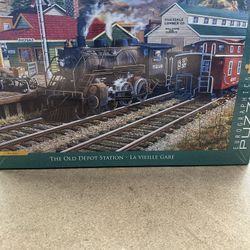 Eurographics 1000 piece puzzle the old Depot station, new factory sealed