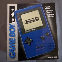Nintendo Game Boy Pocket Console Blue MGB-001 New Factory Open-Sealed