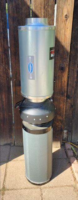 Hurricane Inline 6” Centrifugal Duct Fan With Filter -- TESTED WORKS!!